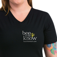 Women's Bee In The Know Dark V-Neck Shirt